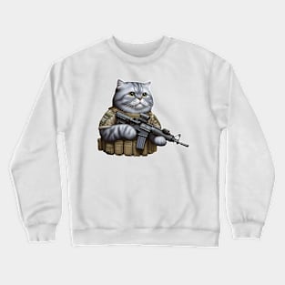 Tactical Cat Crewneck Sweatshirt